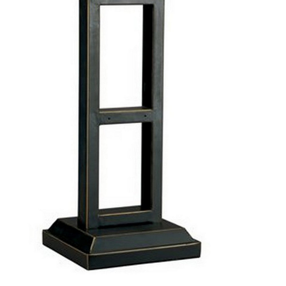 Ava Table Lamp Set | Geometric Metal | Fabric Shade | Black & White