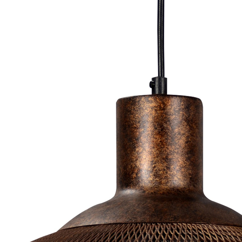 Mesh Chandelier | Dual Layer Design | Large | Rustic Bronze