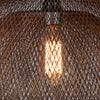 Mesh Chandelier | Dual Layer Design | Large | Rustic Bronze