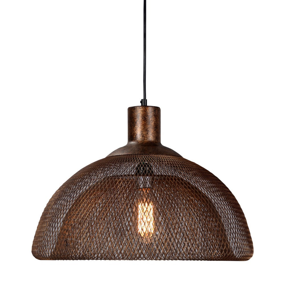Mesh Chandelier | Dual Layer Design | Large | Rustic Bronze