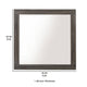 Mirror | Square Frame | Transitional Style | Gray Wood