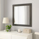 Mirror | Square Frame | Transitional Style | Gray Wood