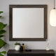 Mirror | Square Frame | Transitional Style | Gray Wood