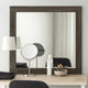 Mirror | Square Frame | Transitional Style | Gray Wood