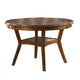 Jude Dining Table | Round Top | Boomerang Legs | Walnut Brown