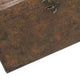 Wooden Lift Top Storage Box with Grain Details Set of 3 Brown BM228640