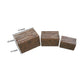 Wooden Lift Top Storage Box with Grain Details Set of 3 Brown BM228640