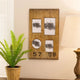 Photo Frame | Rectangular Wood | 4 Slot | Distressed Brown