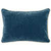 Throw Pillow | Rectangular | 20 x 14 | Piped Edges | Blue