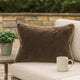 Throw Pillow | Rectangular | 20 x 14 | Piped Edges | Brown