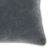 Square Fabric Throw Pillow with Solid Color and Piped Edges Gray By Casagear Home BM228815