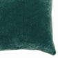 Square Fabric Throw Pillow with Solid Color and Piped Edges Teal Green By Casagear Home BM228821