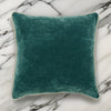 Throw Pillow Set | 20 x 20 | Piped Edges | Teal Green