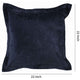 Square Fabric Throw Pillow with Solid Color and Flanged Edges Blue By Casagear Home BM228834
