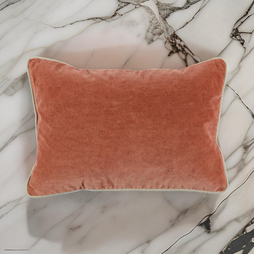 Throw Pillow | Rectangular | 20 x 14 | Piped Edges | Terra Cotta