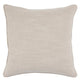 Textured Fabric Throw Pillow with Piped Edges Navy Blue and Beige By Casagear Home BM228906