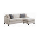 Nico Sectional | L Shaped | Reversible Chaise | Cream Fabric