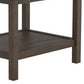 28’’ 1 Hidden Drawer Wooden End Table Taupe Gray By Casagear Home BM229635