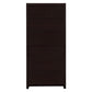 Wooden Bookcase with 3 Shelves and 1 Drawer Dark Brown By Casagear Home BM229684