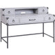 Logan Desk | 5 Drawer with Hutch | Ring Pull Handles | Gray BM230138