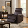Max Power Recliner | Faux Leather | Tufted Back | Brown
