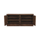 Traditional Wooden Buffet with Textured 2 Double Door Cabinet Brown BM230292