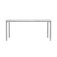 Faux Marble Dining Table with Straight Metal Legs Gray and White By Casagear Home BM230351