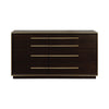 70 Inch 8 Drawer Wood Dresser with Bar Pulls Brown BM230383