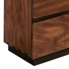 64 Inch 6 Drawer Wood Dresser with Fingertip Pulls Brown BM230391