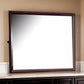 45 Inch Rectangular Wood Frame Mirror Dark Brown By Casagear Home BM230414