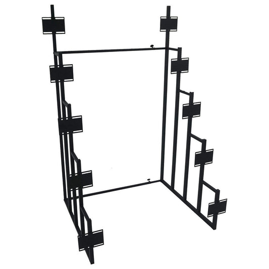 Convertible Design Metal Display Headboard Rack, Black By Casagear Home