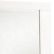 Rectangular Wooden Frame Mirror with Mounting Hardware, White
