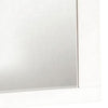 Rectangular Wooden Frame Mirror with Mounting Hardware, White