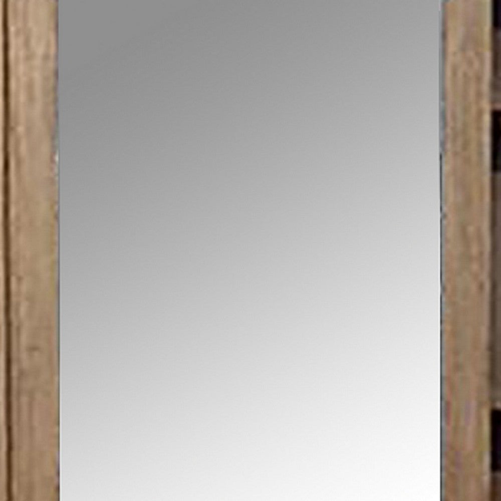 5 MM Beveled Cabinet Mirror with Storage Brown BM230633