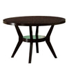 Jude Dining Table | 48’’ Round | Modern Style | Bottom Shelf | Brown BM230639