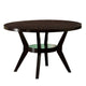 Jude Dining Table | 48’’ Round | Modern Style | Bottom Shelf | Brown BM230639