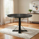 Jude Dining Table | Round Top | Pedestal Base | Antique Black