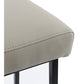 26 Inch Backless Counter Stool with Leatherette Seat, Set of 2, Light Gray By Casagear Home