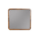 Two Tone Rectangular Wooden Frame Mirror, Brown