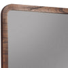 Two Tone Rectangular Wooden Frame Mirror, Brown