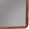 Two Tone Rectangular Wooden Frame Mirror, Brown