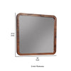 Two Tone Rectangular Wooden Frame Mirror, Brown
