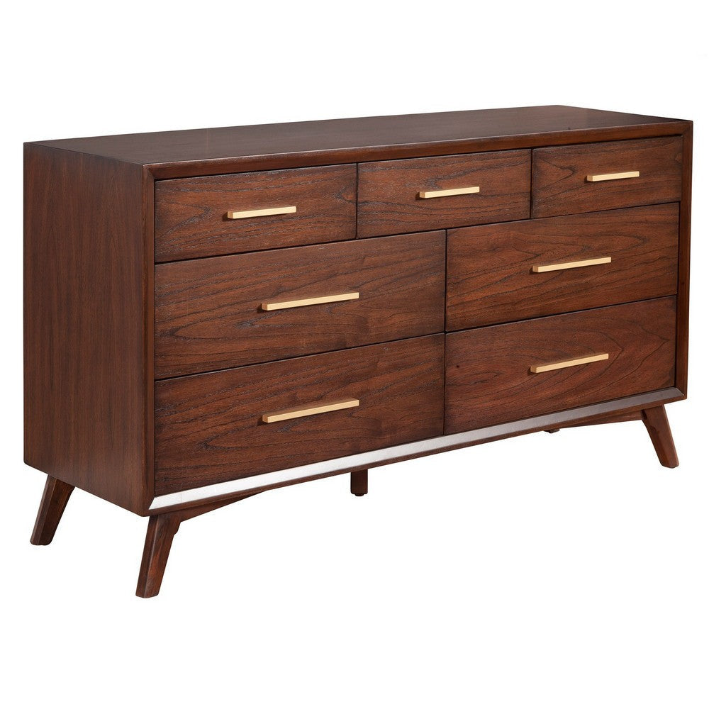 Logan Dresser | 60" | 7 Drawer | Wood | Brown