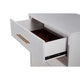 34 Inch 3 Drawer Wooden Chest with Metal Base, Small, White