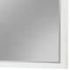 40 Inch Rectangular Wooden Frame Mirror, White