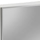 40 Inch Rectangular Wooden Frame Mirror, White