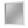40 Inch Rectangular Wooden Frame Mirror, White