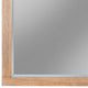 40 Inch Rectangular Wooden Frame Mirror, Brown