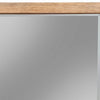 40 Inch Rectangular Wooden Frame Mirror, Brown