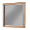 40 Inch Rectangular Wooden Frame Mirror, Brown